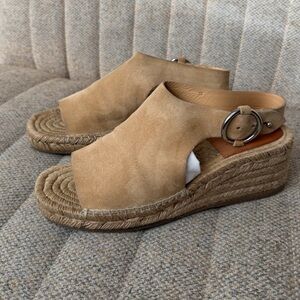 RAG & BONE "calla" wedge espadrille sandal, sz 38 (US 8) - runs large!